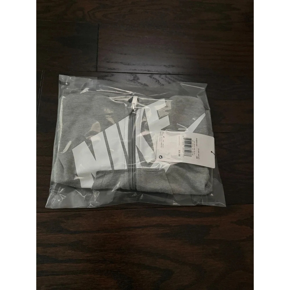 Nike Baby 3M Futura Logo Hooded Romper Dark Grey Heather 5NB954-042